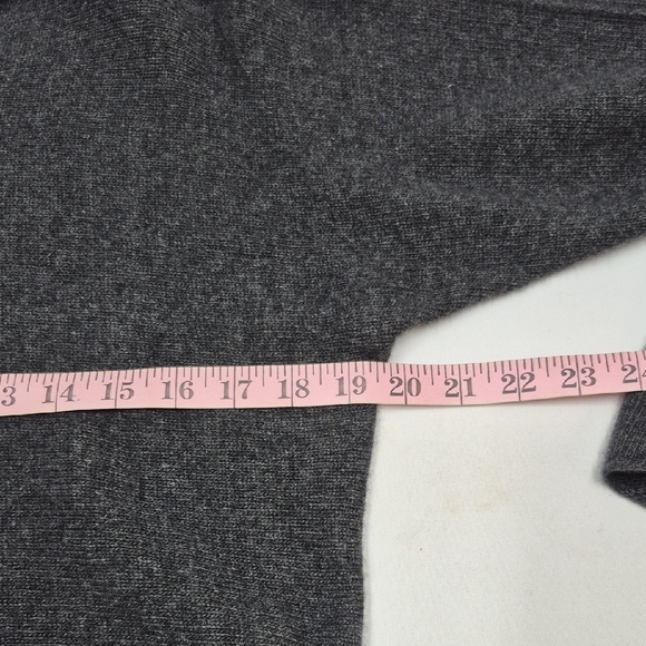 Bianco & Blu Gray Long Sleeve Sweater Merino Wool Cashmere Women's Size Large - Picture 10 of 12